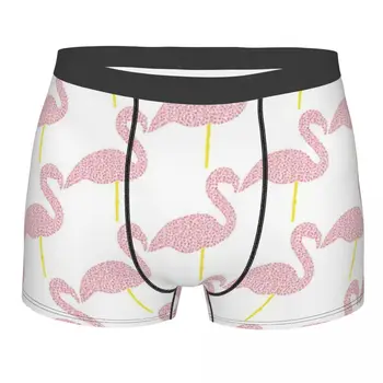 Flamingó Rózsaszín Férfiak Boxeralsót Fehérnemű Száradó, Lélegző Kiváló Minőségű Ajándék Ötlet