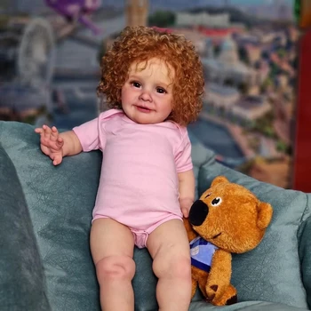 NPK 66CM Újjá Kisgyermek Nagy Gril Baby Doll Hande készült Népszerű Zoe A Boldog Kislány Baba Collecitble Művészeti Baba