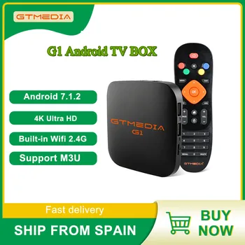 GTMEDIA G1 G4 PLUSZ Android Box 4K HD HEVC H. 265/1080P Amlogic S905W 1+8GB Beépített Wifi 2.4 G HDMI Set-Top-Box GTplayer TV Box