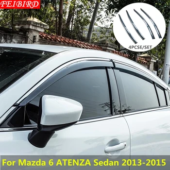 Ablak Napellenző Napellenző Szél, Eső Deflektor Napellenző Őr Szellőző Belső 4 db / készlet Mazda 6 ATENZA Sedan 2013 2014 2015