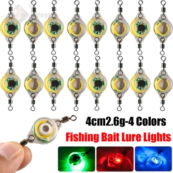 5-300PCS Mini Csalit Fény LED Mély Csepp Víz alatti Szem Alakú Halászati Fény Tintahal Halászati Csalit Világító Lámpa Halászat