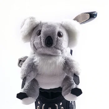 Állat Koala Alakú Golf Klub Vezetője Kiterjed a Vezető Hajóút Putter Headcover Protector Plüss Koala Golf-Tartozékok Szürke