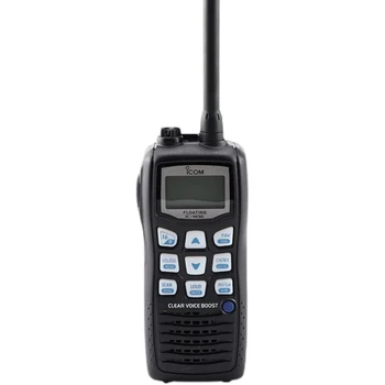ICOM IC-M36 6W 10KM VHF Kézi Tengeri Adó IPX7 Úszó Walkie Talkie Adóvevő