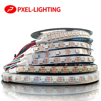 WS2815 WS2812B WS2811 LED szalag 5050 lámpa gyöngyök neonreklám okos pixel címezhető kettős jel RGB színes LED szalag