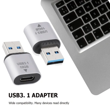 USB3.1 C Típusú OTG Adapter 10Gbps Gyors Töltés Töltő Átalakító USB3.1 USB-C Adatok Adapter Macbook Huawei Samsung