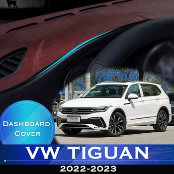 A Volkswagen VW Tiguan L 2022-2023 Autó Műszerfal Kerülje a Fény, Pad Hangszer Platform Asztalt Borító Bőr csúszásgátló Szőnyeg