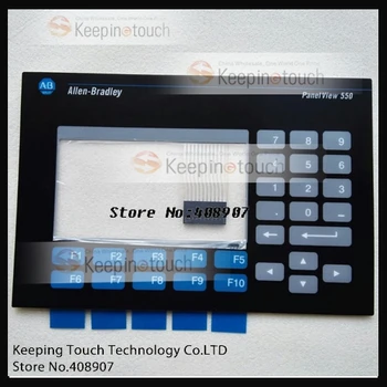 A Panelview 550 2711-B5A3 2711-B5A5 LCD érintőképernyő Üveg Digitalizáló + billentyűzet