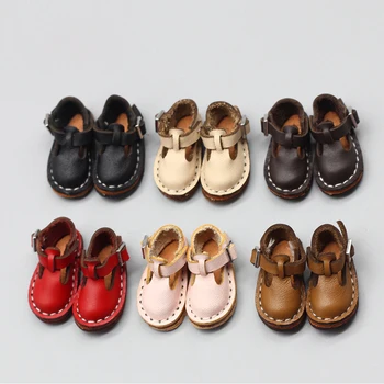 1pair baba mini Bőr cipő 1/6 1/8 30cm Blyths baba cipők, játékok, kiegészítők 3.7*1,6 cm