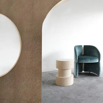 Modern, egyszerű, a tervező a természetes követ villa nappali mésztufa természetes márvány nagykereskedelmi testreszabási oldalsó asztal