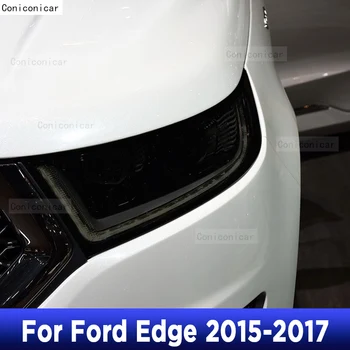 Ford Edge 2015-2017 Autó Külső Fényszóró Anti-semmiből Első Lámpa Árnyalat TPU Védőfólia Takarja Javítás Tartozékok Matrica
