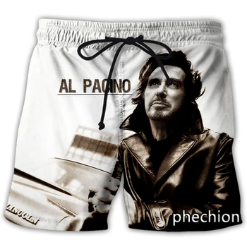 phechion Új Férfiak/Nők Al Pacino 3D Nyomtatott Alkalmi Rövidnadrág Divat Streetwear Emberek Laza Sport Rövidnadrág A204