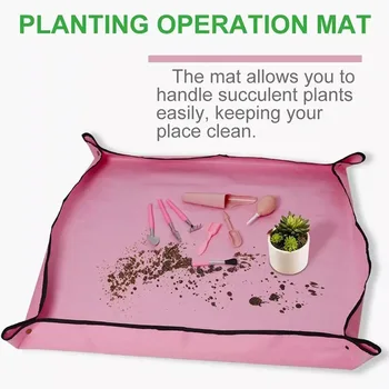 Ültetés Mat PE Tér Kertészeti Mat Vízálló Növény Befőzés Mat Sűrűsödik Összecsukható Kerti Pad-Ellenes piszkos Átültetést Ponyva