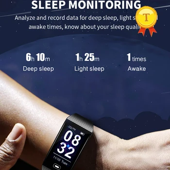 alszik monitor Okos Karkötő zenekar Színes Képernyő Fitness Tracker pulzusmérő Okos Zenekar Sport Android IOS