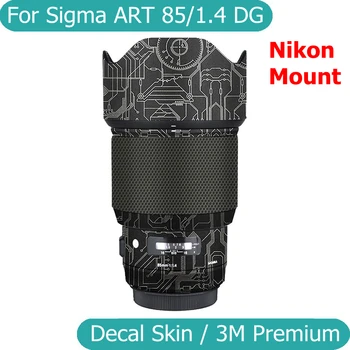 A Sigma ART 85 1.4 DG HSM (A Nikon Mount) Matrica Bőr Vinyl Fólia Kamera Lencséje Testet Védő Matrica 85mm F1.4, F/1.4