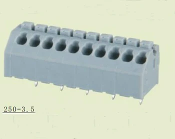 PCB Tavaszi Terminál Blokk 3,5 mm-es Pályán, 250-3.5,IEC400V5A CE Rohs UL300V5A 22-18AWG