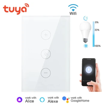 Tuya WiFi Smart Light Dimmer Kapcsoló Időzítő Touch Szenzor Kapcsolja az ALKALMAZÁS Hang Távirányító Működik Alexa, a Google Haza Intelligens Élet
