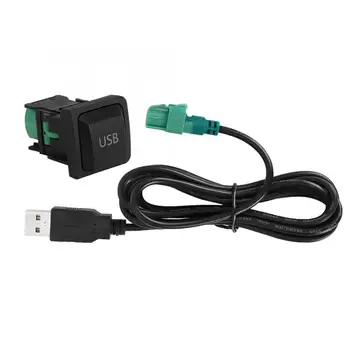 12V Autós USB CD Lejátszó Kapcsoló Gomb Kábel Adapter Tartozék VW RCD510 RNS315, RNS310, RCD030, RCD300, RCD310
