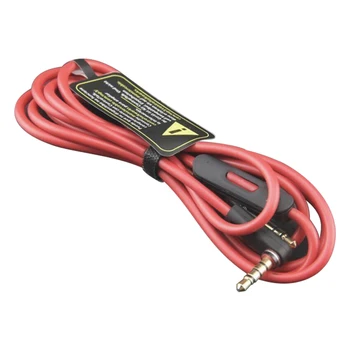 Jack 3.5 Piros Audio Kábel Csere Inline Távoli Mikrofon, Mikrofon, Fülhallgató, Stúdió/fülhallgató/iphone 100-as