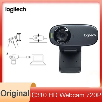 Eredeti Logitech Webkamera C310 Sztereó Számítógép PC Laptop Web Kamera Beépített Mikrofon Webcast Élő Videó Konferencia Hívás