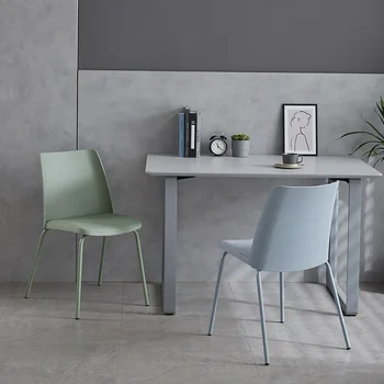 Északi modern minimalista műanyag szék home designer étkező szék, asztal szék háttámla szék étkező asztal szék hiúság szék