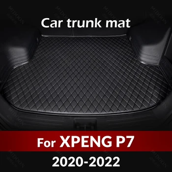 Kocsi Csomagtartójában Szőnyeg XPENG P7 2020 2021 2022 Egyéni Autós Tartozékok Automatikus Belső Dekoráció