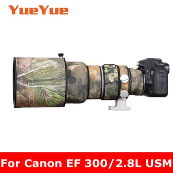 Canon EF 300 mm-es F2.8 L USM Vízálló Lencse Álcázás Kabát esővédő Lencse Védő tok Nylon Fegyvereket Ruhával