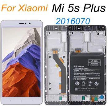 5.7 A Xiaomi Mi 5S Plusz 2016070 LCD Kijelző érintőképernyő keret Szerelvény Csere Mi5S Plus LCD & BM37 Akkumulátor