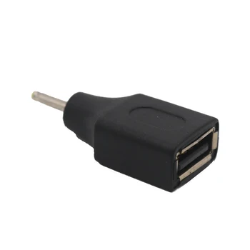 1db USB 2.0 EGY Női DC 2,5 mm x 0,7 mm-es Férfi Csatlakozó Felelős Hordó Jack Adapter Kis DC USB-Elektronika Töltés